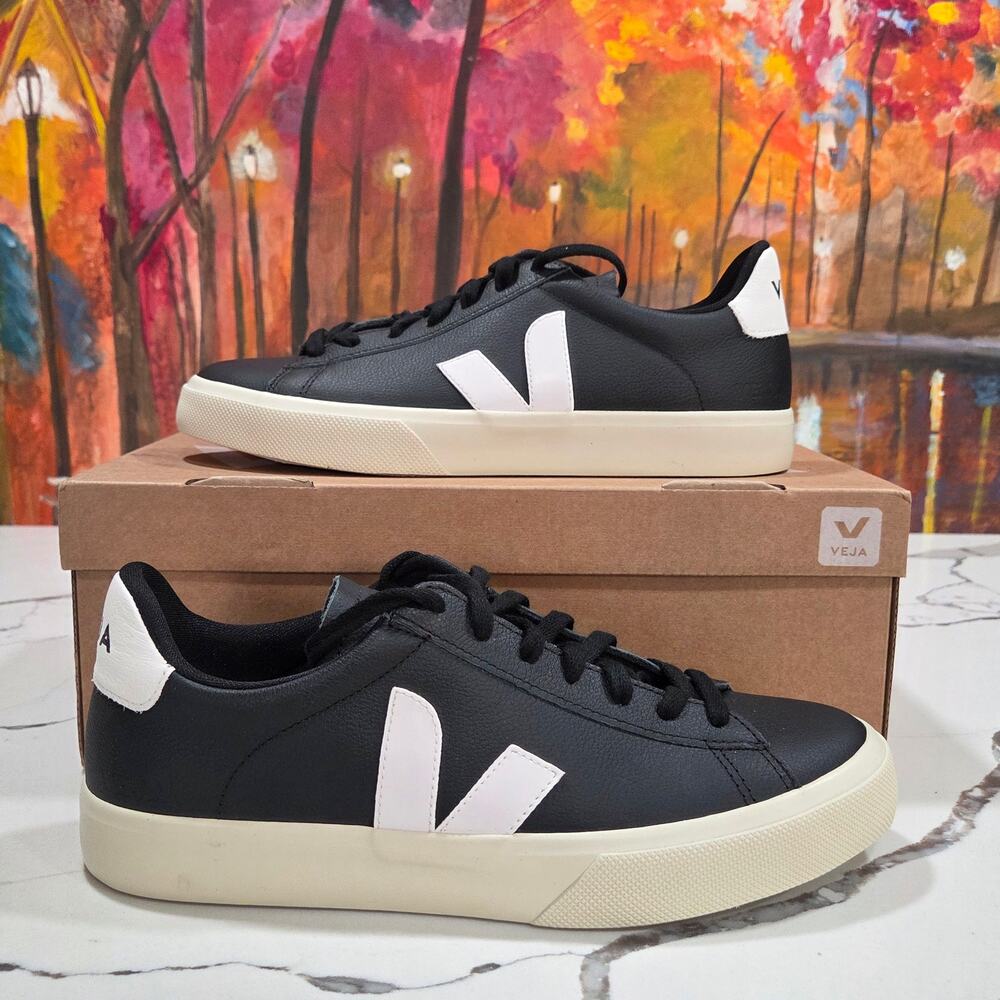 Veja Campo Chromefree Leather Black Size 9.5 Men's, 11.5 Women's EU 42.5